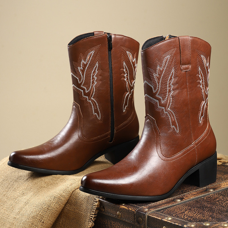 Men Shoes Classic - 2026 Men Classic Retro Western Cowboy