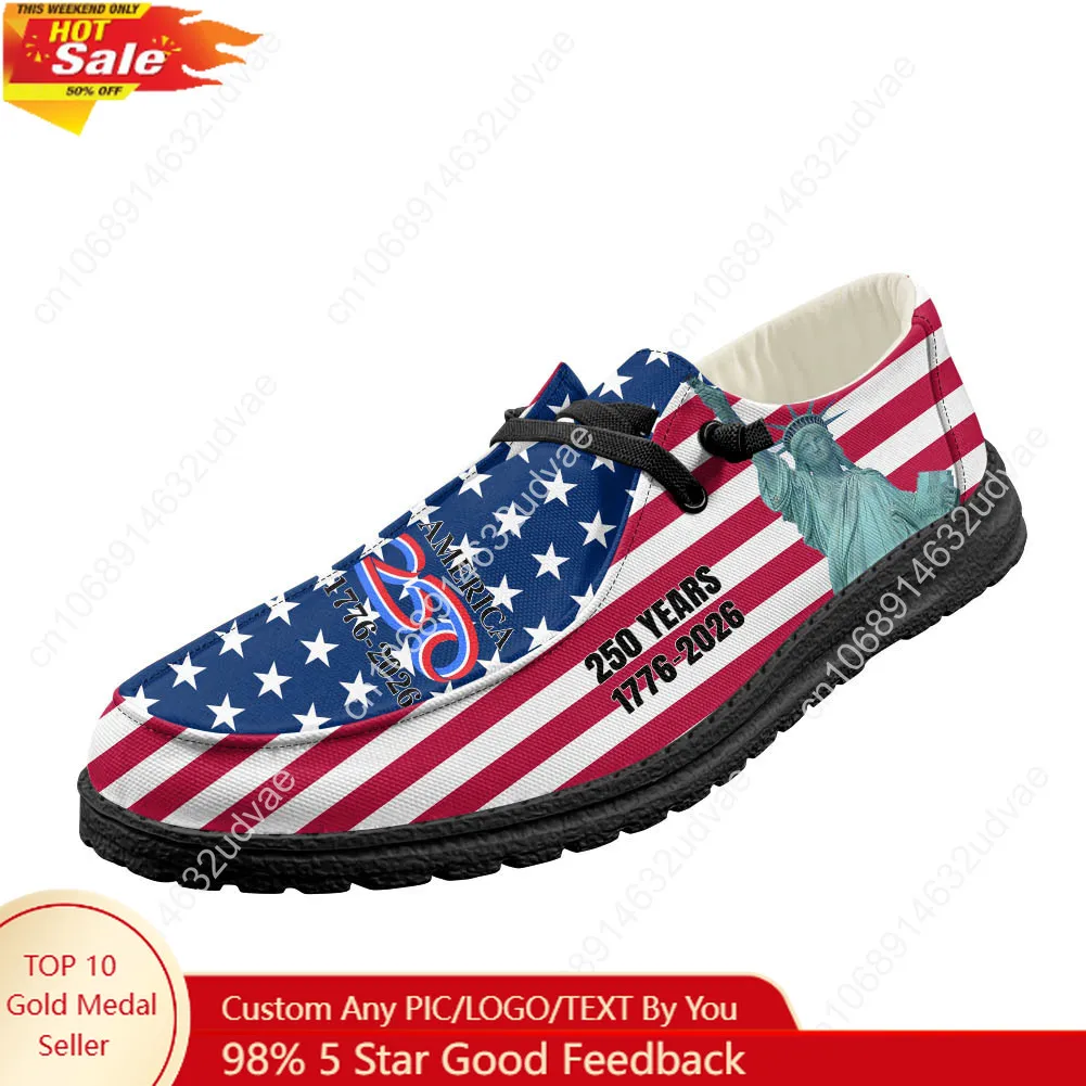 Men'S Shoes Loafers Casual - America 250th Anniversary 1776-2026 Loafers Men
