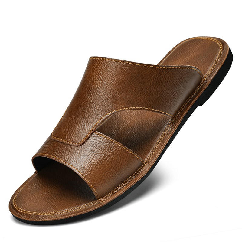 Shoes Heels Men - Men Black Brown Flat Heel PU