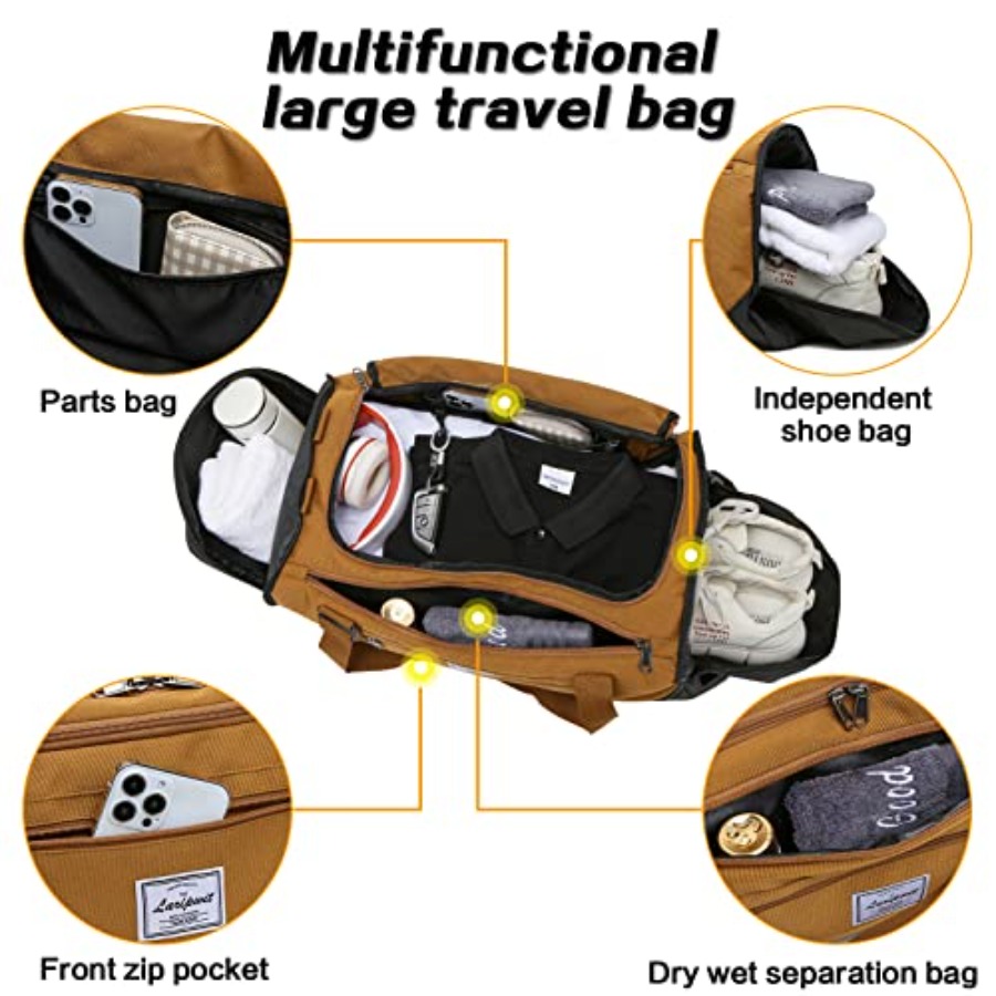 Travel Duffle Bag for men 40L  - đánh giá và giá Men Shoes Men