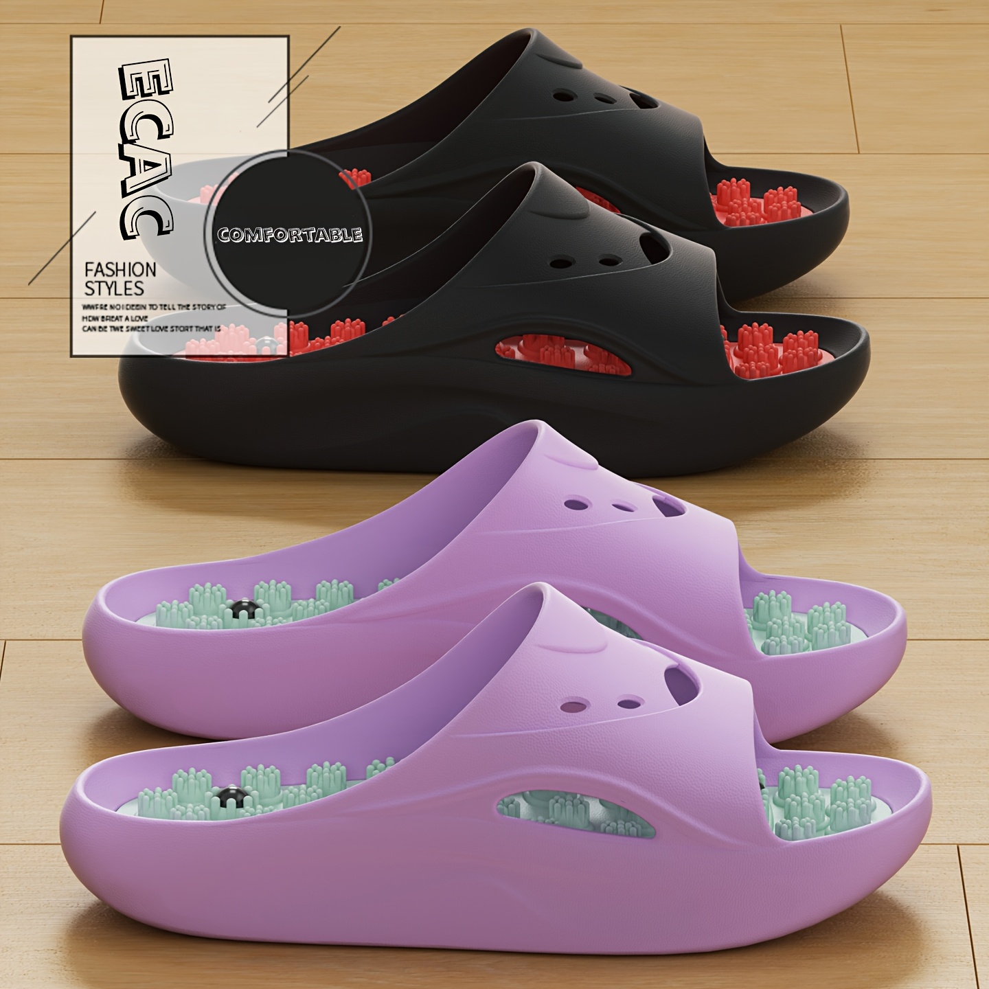Women Men EVA Massage Slippers - đánh giá và giá Men Shoes Men
