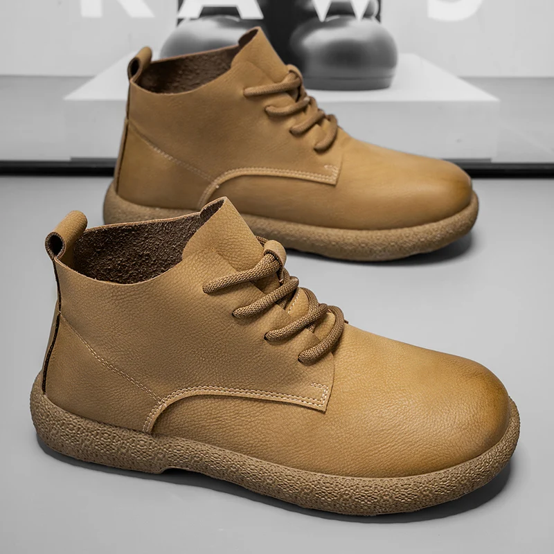 Men Ankle Boots Brown Short Bo - đánh giá và giá Men'S Shoes Dq