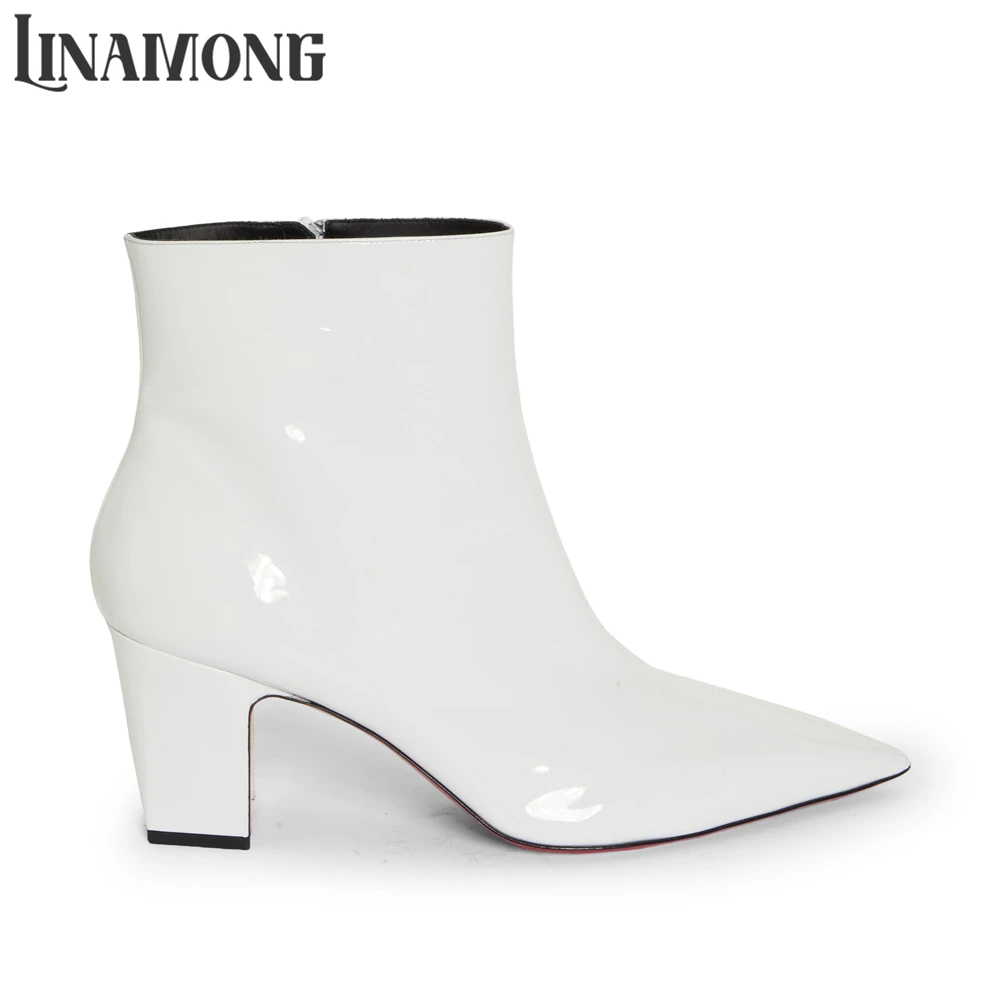 5cm Block Heel Booties for Men - đánh giá và giá Men Shoes White Colour