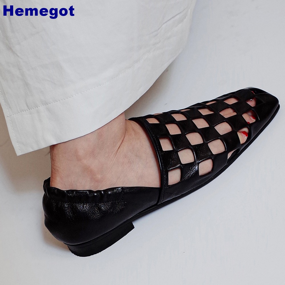 Women Black Caged Flat Sandals - đánh giá và giá Men Shoes Men