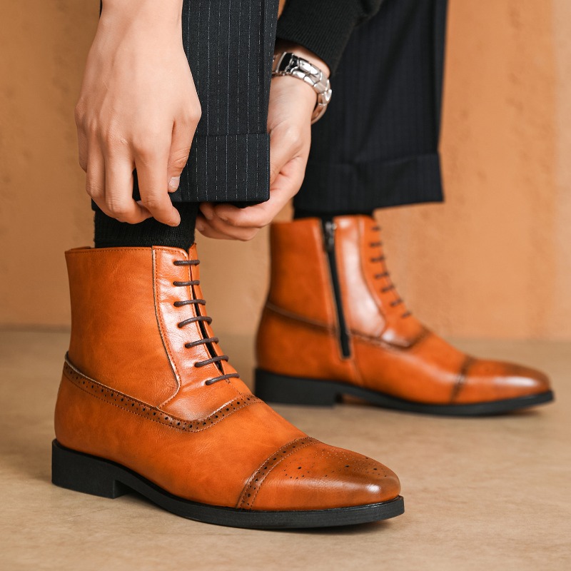 Luxury Men's Boots New High-to - đánh giá và giá Men Shoes Classic