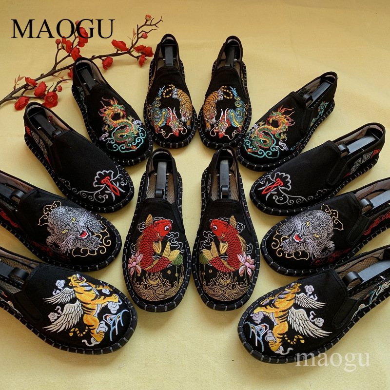 Unisex Chinese Style Embroider - đánh giá và giá Men'S Shoes Loafers Casual