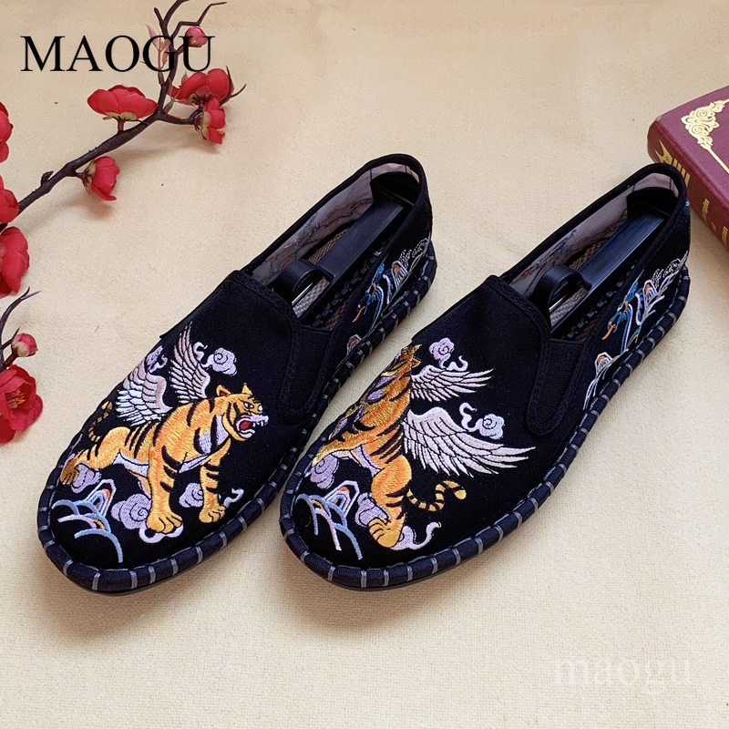 Unisex Chinese Style Embroider - đánh giá và giá Men'S Shoes Loafers Casual